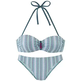 VIVANCE Bügel-Bandeau-Bikini Damen Blau 42 Cup E