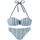 VIVANCE Bügel-Bandeau-Bikini Damen Blau 42 Cup E