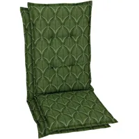 GO-DE Hochlehnerauflage GO-DE, grün, B:50cm H:7cm T:120cm, Baumwolle, Polyester,