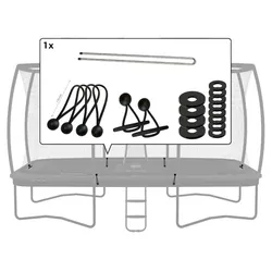 BERG Montage-Set für Ultim Sicherheitsnetz Deluxe XL 410 & 500