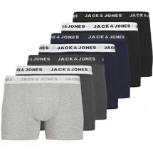 JACK & JONES JACBASIC TRUNKS 7er Pack Schwarz / Dunkelblau / Grau M