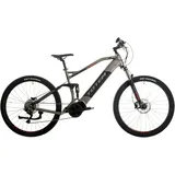 Totem Carry Pro" E-Bikes Gr. 46cm, 29 Zoll (73,66cm), schwarz (grau-schwarz) Pedelec, Elektrofahrrad für Damen u. Herren, MTB