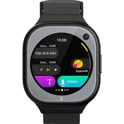 XPLORA X6Pro mit eSIM Kinder Smartwatch Silikon, 60.36-112.96 mm, Schwarz