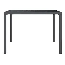vidaXL Gartentisch Anthrazit 100x100x72 cm Stahl