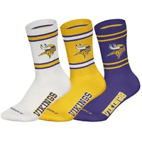 NFL Socken, 3er Pack Stretch-NFL 3Pack Crew Socks, bunt|violett