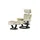 Stressless Relaxsessel mit Hocker Leder Magic S ¦ creme ¦ Maße (cm): B: 77 H: 108 T: 76.0