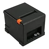 ASHATA Thermodrucker, USB-Thermo-Belegdrucker, USB-Anschluss 300 Mm/s 80 Mm ABS Tragbarer Thermo-Belegdrucker für Business-POS-Systeme für