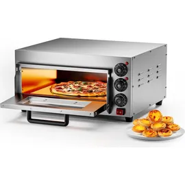 Wiltec Pizzaofen 2000W Silber