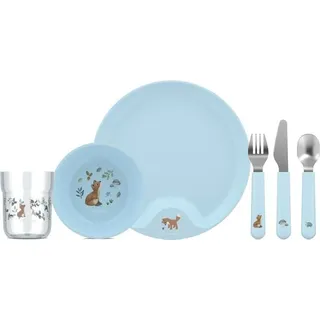 Mepal Mio Kinder Geschirr-Set, 6-teilig, Forest Friends