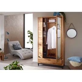 MASSIVMOEBEL24.DE VILLANDERS Garderobenschrank 103x40x205 beige