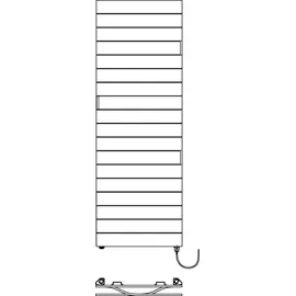 Kermi Designheizkörper Tabeo E 1757 x 500 mm 800 W weiß links