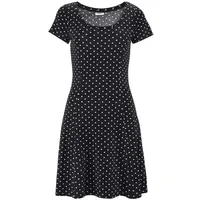 BEACHTIME Sommerkleid, Damen schwarz-weiß-gepunktet, Gr.42