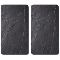 KESPER Multi-Glasschneideplatte, 2er Pack, Motiv: Schiefer