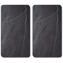 KESPER Multi-Glasschneideplatte, 2er Pack, Motiv: Schiefer