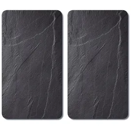 KESPER Multi-Glasschneideplatte, 2er Pack, Motiv: Schiefer