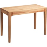 M2 Kollektion Boxxx Schreibtisch Kernbuche, Holz, Kernbuche, massiv, 2 Schubladen, rechteckig, eckig, 55x76x110 cm, Stauraum, Arbeitszimmer, Schreibtische, Bürotische