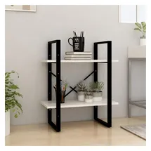 vidaXL Bücherregal 2 Fächer 60 x 30 x 70 cm Weiß