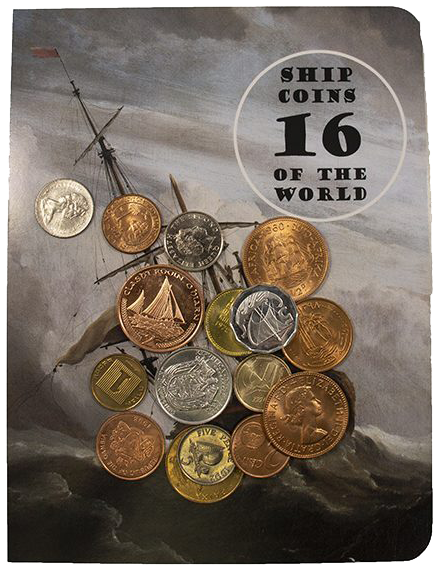 16 Schiffsmünzen aus 16 Ländern der Welt