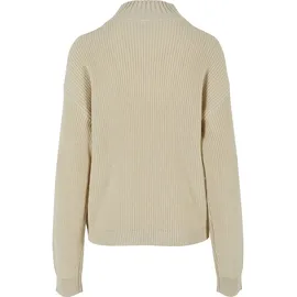 URBAN CLASSICS Oversized Knit Troyer Beige XL