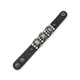COLLEZIONE ALESSANDRO Crystal Armband schwarz onesize