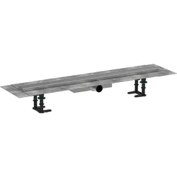 RainDrain Compact Komplettset für flache Installation (Ausführung: Hansgrohe RainDrain Compact Komplettset f. flache Installation Edelstahl gebürstet 1000mm)
