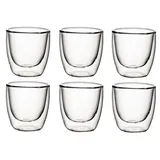 Villeroy & Boch Manufacture Rock 6er Set, doppelwandige Gläser Glas Becher 420ml