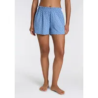 Hugo Pyjama-Shorts mit elastischem Bund Modell 'NIKKA', Blau, M