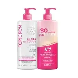 TOPICREM Ultra-Hydratatant Lait Corps 2x500 ml