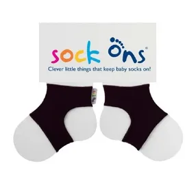 Sock Ons Babysöckchenhalter schwarz 6-12 Monate,