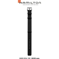 Hamilton - Khaki Aviation Band-set Nato-schwarz H694.804.100 - schwarz