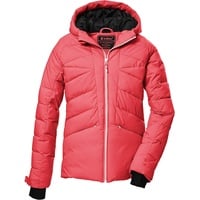 KILLTEC Mädchen Steppjacke/Skijacke mit Kapuze und Schneefang KSW 116 GRLS SKI QLTD JCKT, coral pink, 176,