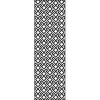 GROJA Designelement Abstract XL 180 x 60 cm Grau/Aluminium