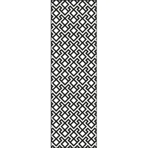 GROJA Designelement Abstract XL 180 x 60 cm Grau/Aluminium