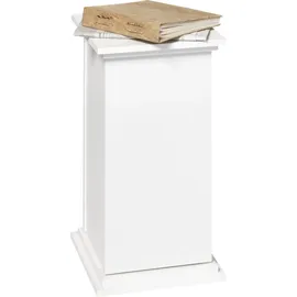 FMD Beistelltisch mit Tür 57,4 cm Weiß