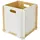 HMF Aufbewahrungsbox 32 x 32 x 32 cm 1-tlg. weiß