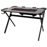 MCW Schreibtisch MCW-F11, Computertisch Jugend-Schreibtisch, Gaming 120x75cm MVG schwarz