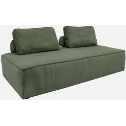 2-Sitzer Sessel für ein modulares Sofa - Cord-Bezug - grün