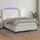vidaXL Boxspringbett mit Matratze & LED Weiß 140x200 cm Kunstleder