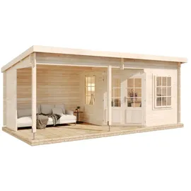 Alpholz Gartenhaus Carl-28 622x332cm natur (L1.1.00047.0)