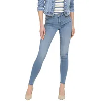 Only Damen ONLPOWER MID PUSH UP SK DNM AZG944 NOOS Jeanshose, Special Bright Blue Denim,