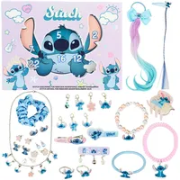 Disney Stitch Adventskalender 2025 Mädchen, mit Haarschmuck & Schmuck, Weihna...