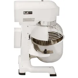 KuKoo Gastro Planetenrührmaschine Spiral Rührmaschine Teigknetmaschine Knetmaschine Rührwerk Küchenmaschine Mixer Knetaufsätze Teigschaber... - Weiß