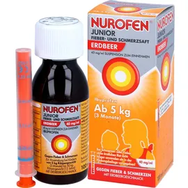 RECKITT Nurofen Junior Fieber- und Schmerzsaft Erdbeer 40 mg/ml 100 ml
