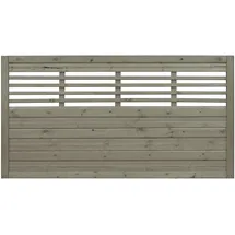 Andrewex Sichtschutzzaun Element Nicea Grau 90 cm x 180 cm