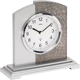 AMS "F5144", silber (silberfarben), Tischuhren, Wohnzimmer, Esszimmer,Made in Germany