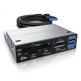 CSL 3,5 Multi-Frontpanel Cardreader mit USB 3.0 für SD/SDXC/microSD/microSDHC/M2/CF/MMC/MS/XD