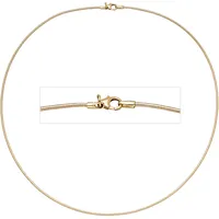Halsreif JOBO Halsketten Gr. Gelbgold 585, Länge: 45 cm, gelb (gelbgold 585) Damen Halsketten 585 Gold 45 cm 1,4 mm