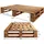sunnypillow Palettenbett M2 180 x 200 cm Braun