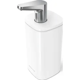simplehuman Seifenspender 295 ml weiß aus Stahl