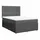 vidaXL Boxspringbett mit Matratze Dunkelgrau 140x200 cm Stoff